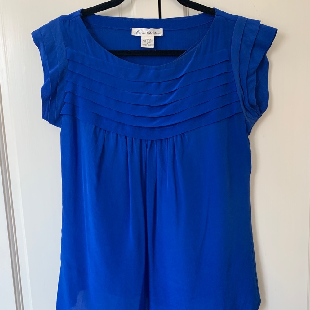 Marisa Christina 100% silk blouse